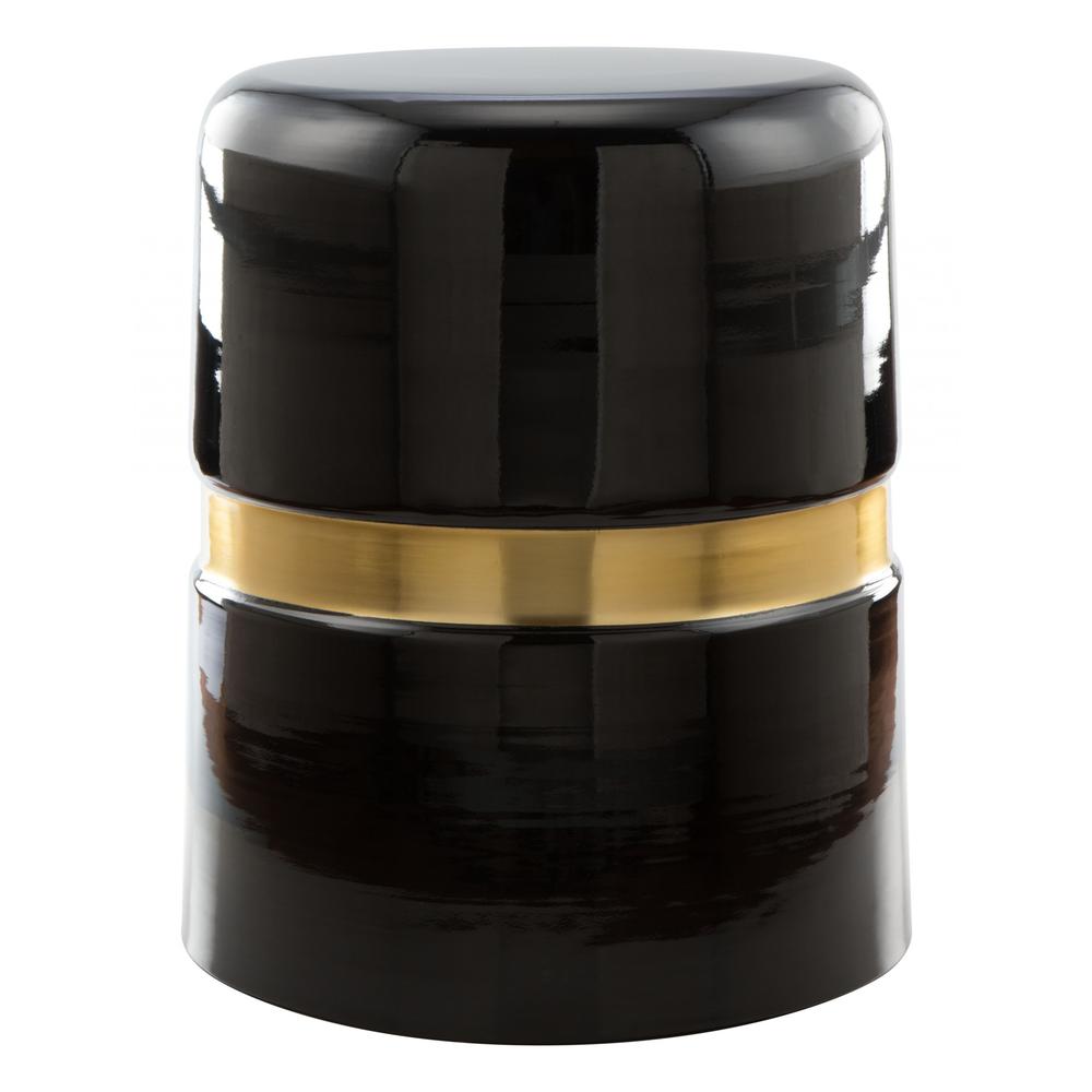 Density Side Table Black and Gold Black & Gold. Picture 2