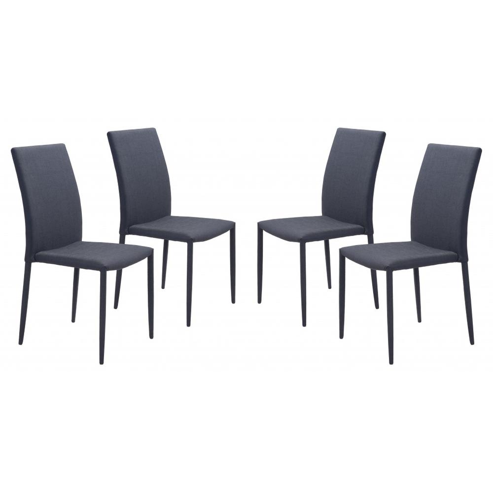 Confidence Dining Chair (Set of 4) Black Black. Picture 1