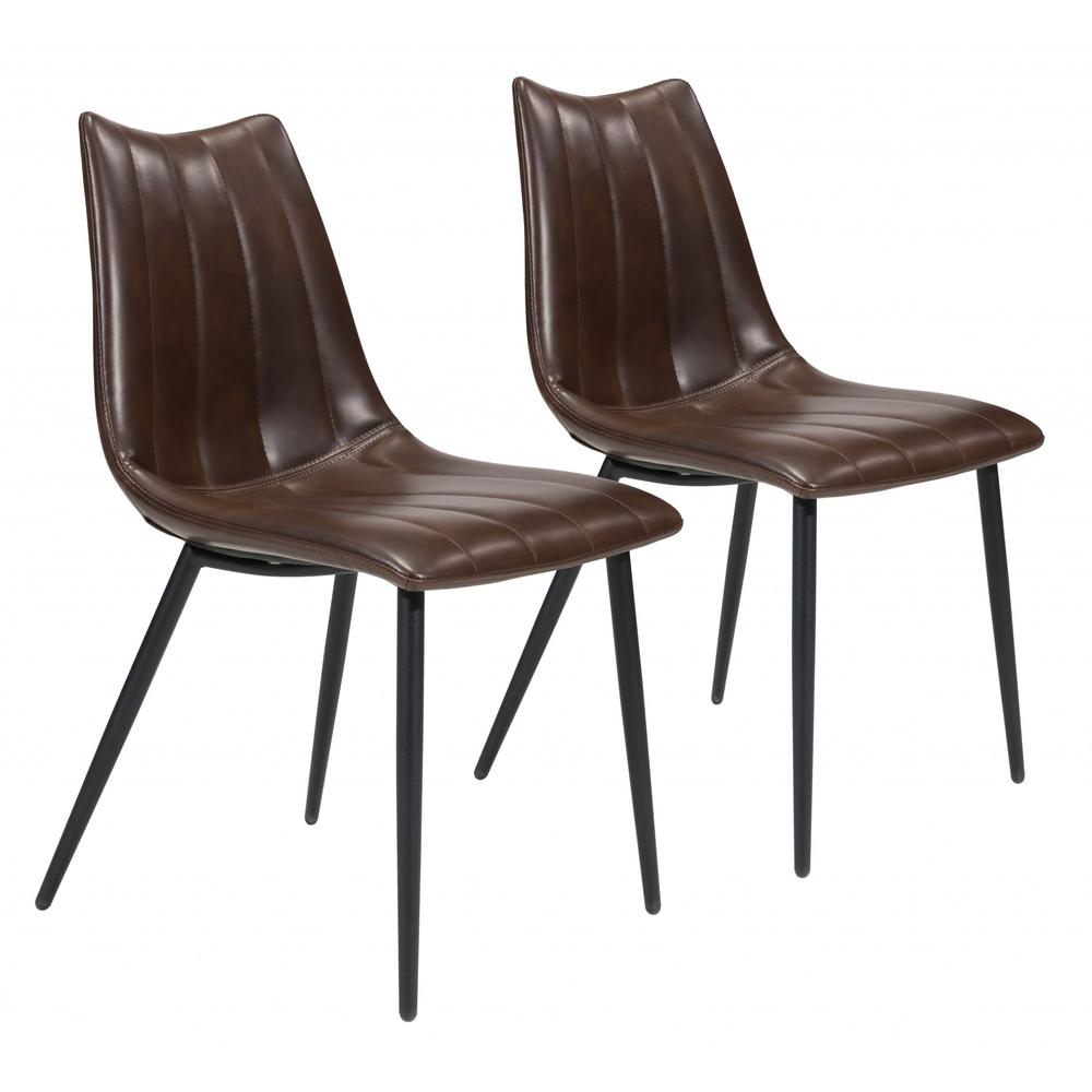 Norwich Dining Chair (Set of 2) Brown Brown. Picture 1