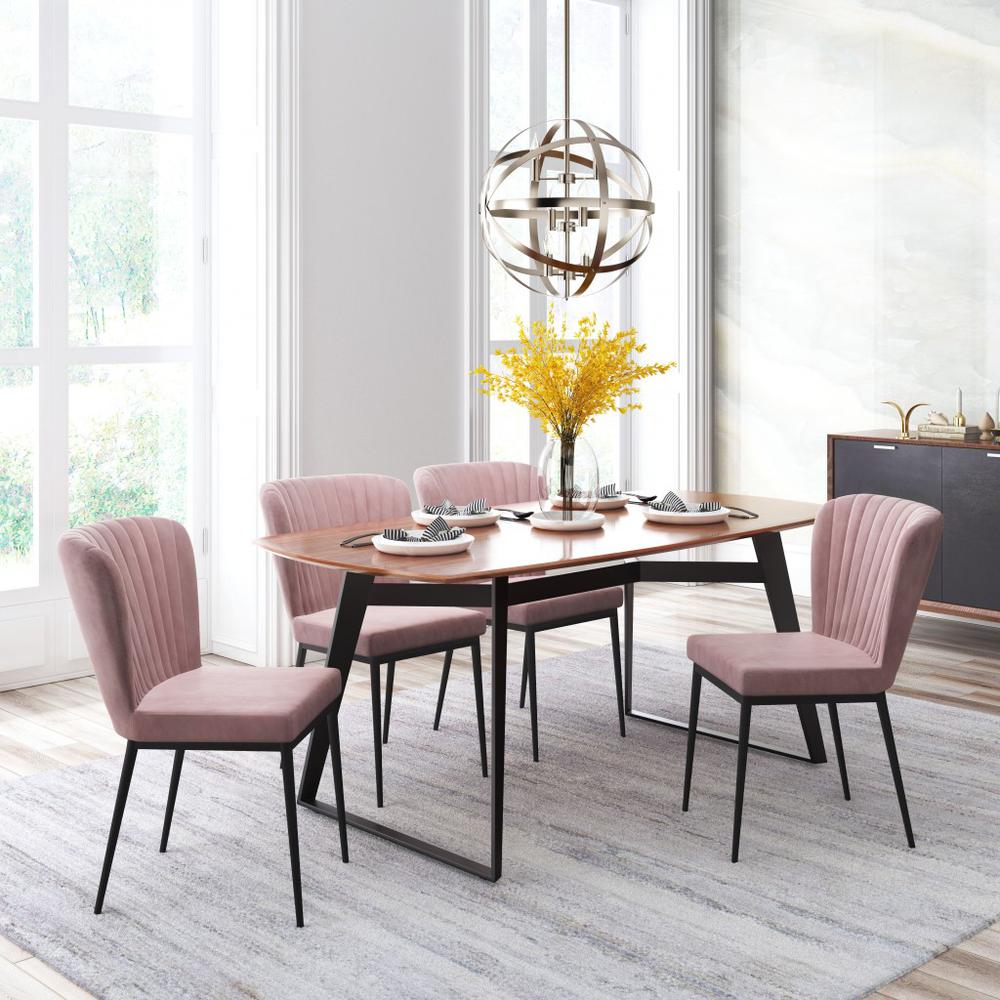 Tolivere Dining Chair (Set of 2) Pink Pink. Picture 8