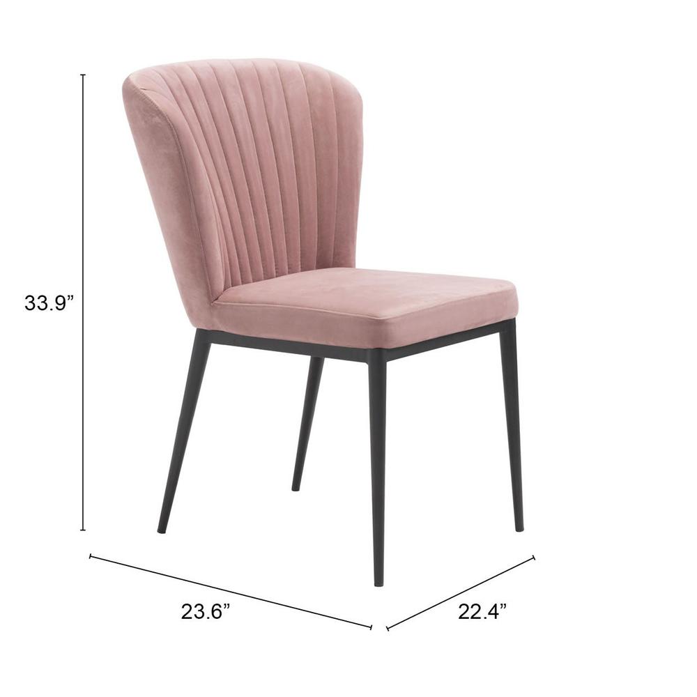 Tolivere Dining Chair (Set of 2) Pink Pink. Picture 9