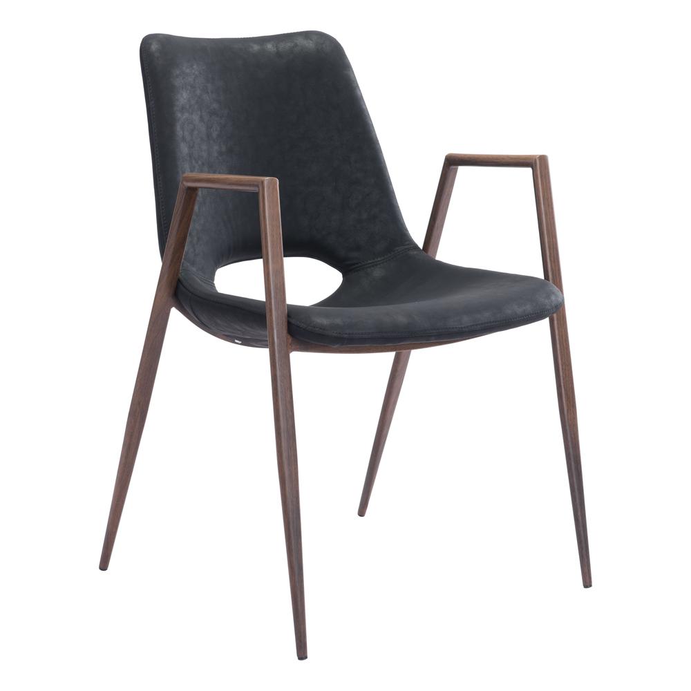 Desi Dining Chair (Set of 2) Black Black. Picture 2