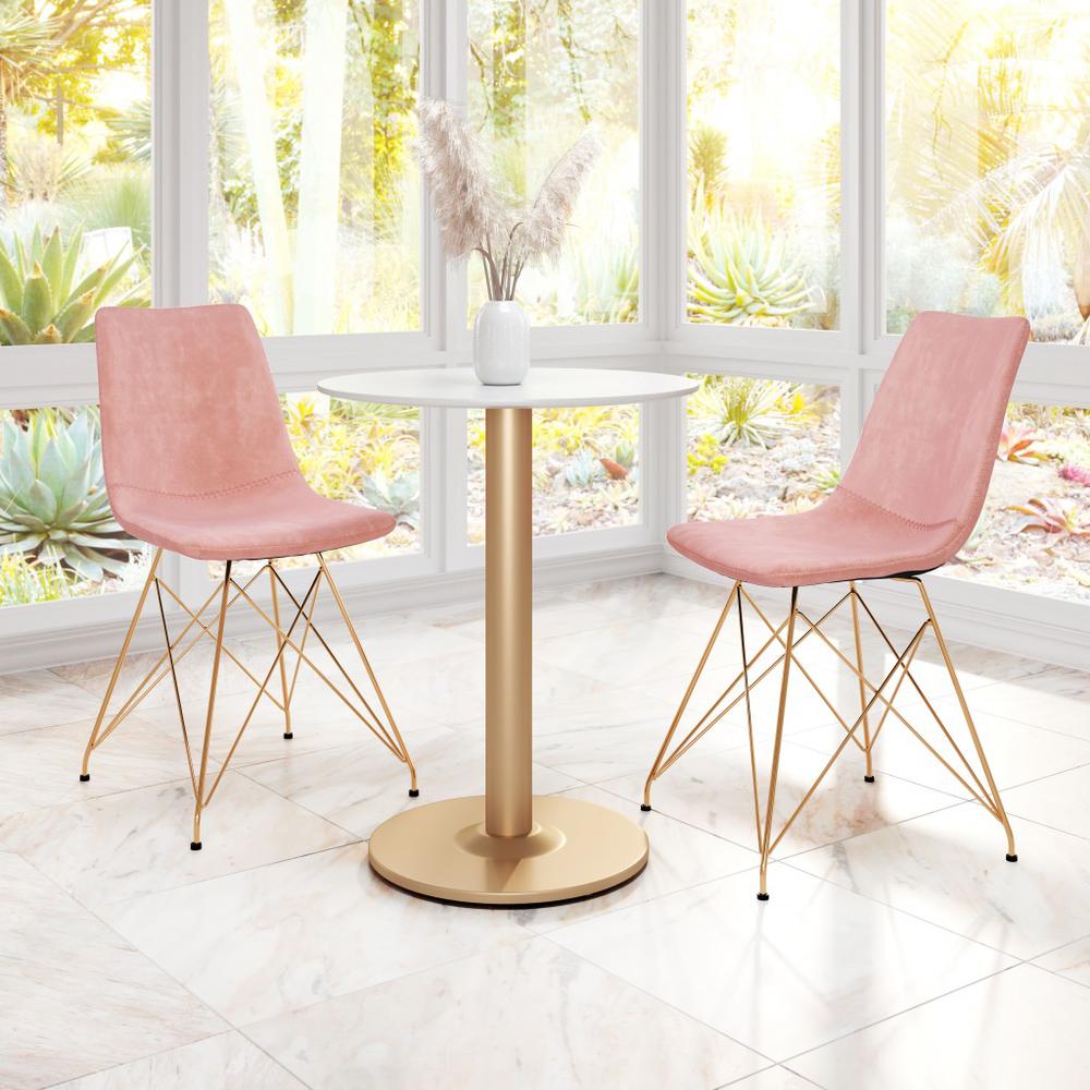 Parker Dining Chair (Set of 4) Pink Pink. Picture 7