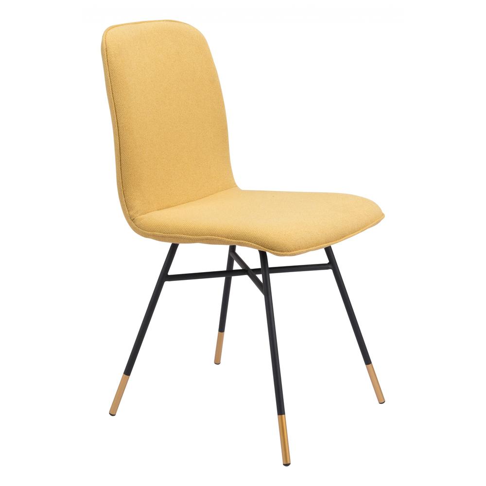 Var Dining Chair (Set of 2) Yellow Yellow. Picture 2