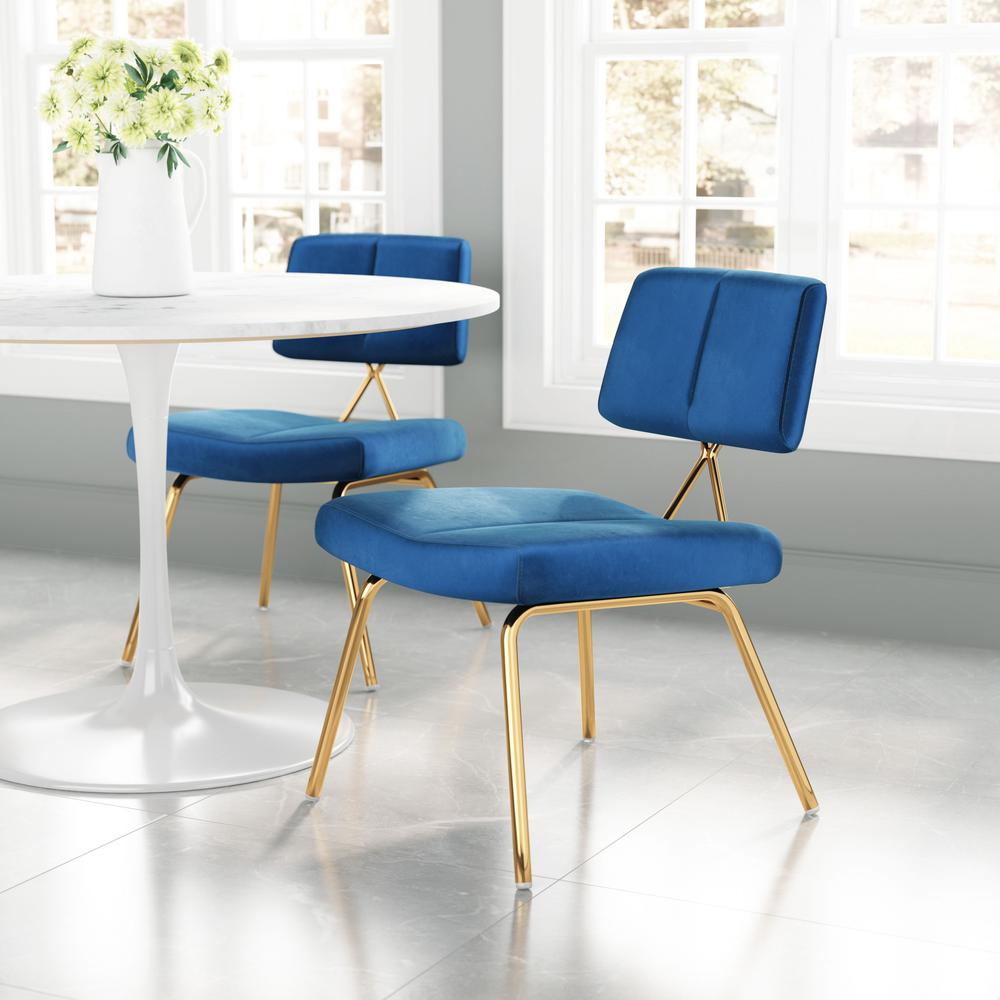 Nicole Dining Chair (Set of 2) Blue Blue. Picture 7