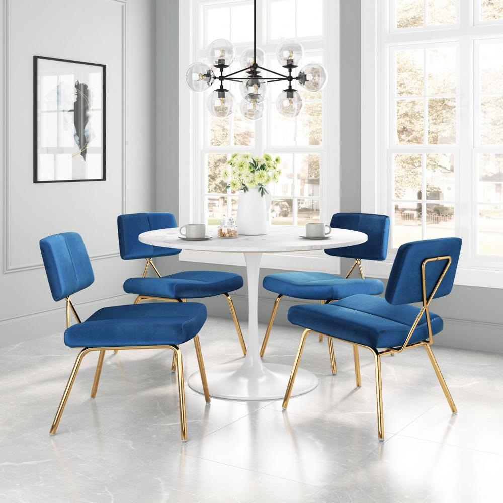 Nicole Dining Chair (Set of 2) Blue Blue. Picture 8
