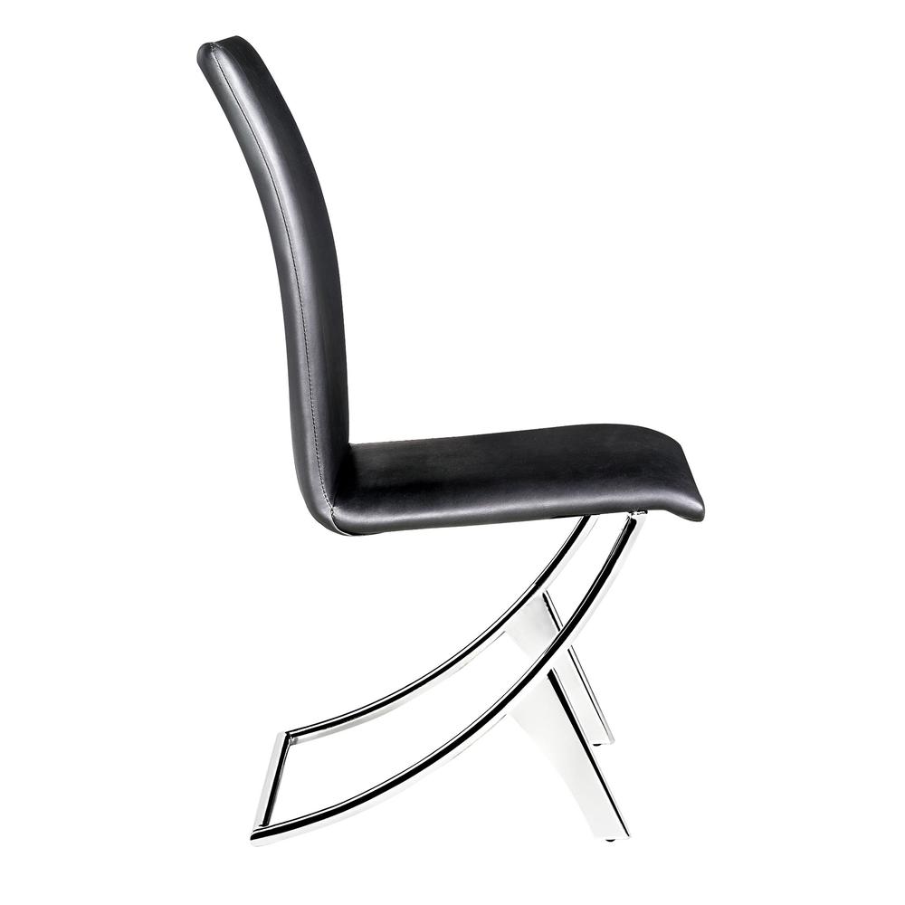 Delfin Dining Chair (Set of 2) Black Black. Picture 3