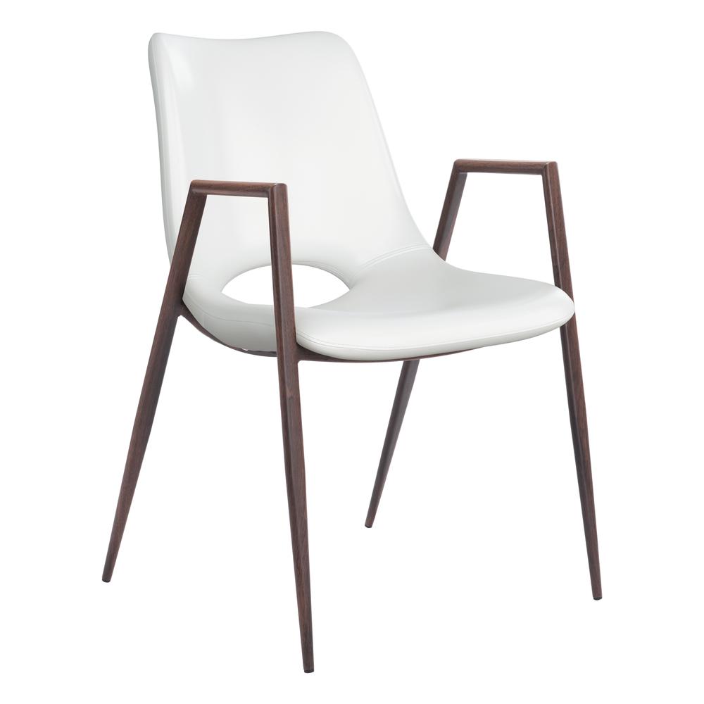 Desi Dining Chair (Set of 2) White White. Picture 2