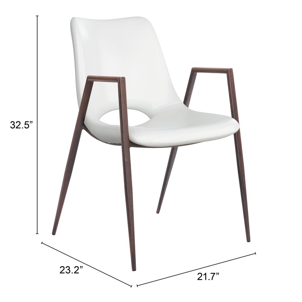 Desi Dining Chair (Set of 2) White White. Picture 9