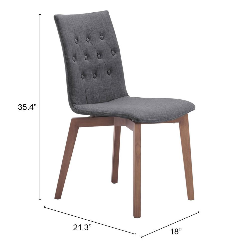Orebro Dining Chair (Set of 2) Graphite Graphite. Picture 9