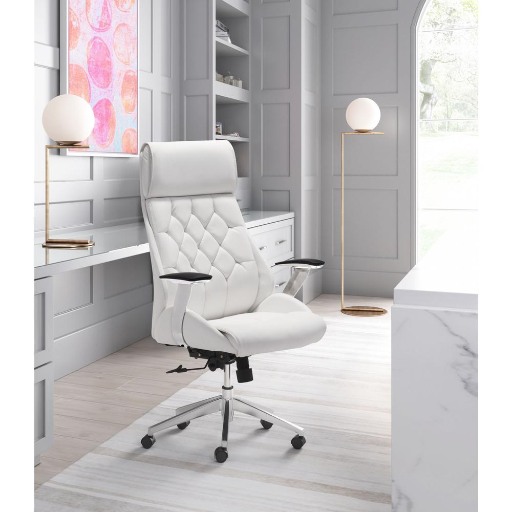 Boutique Office Chair White White. Picture 7