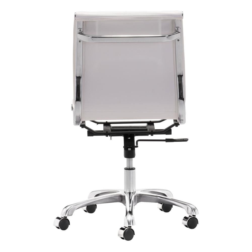 Lider Plus Armless Office Chair White White. Picture 4