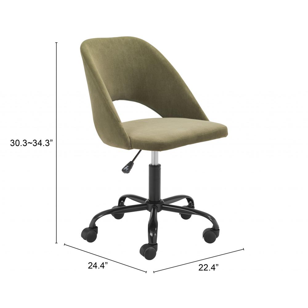 Treibh Office Chair Olive Olive Green. Picture 9