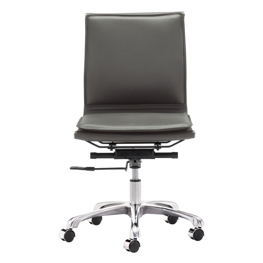 Lider Plus Armless Office Chair Gray Gray. Picture 3