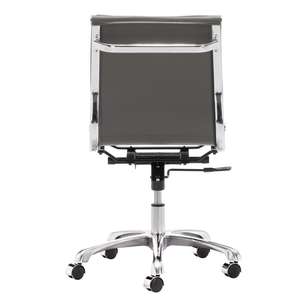 Lider Plus Armless Office Chair Gray Gray. Picture 4