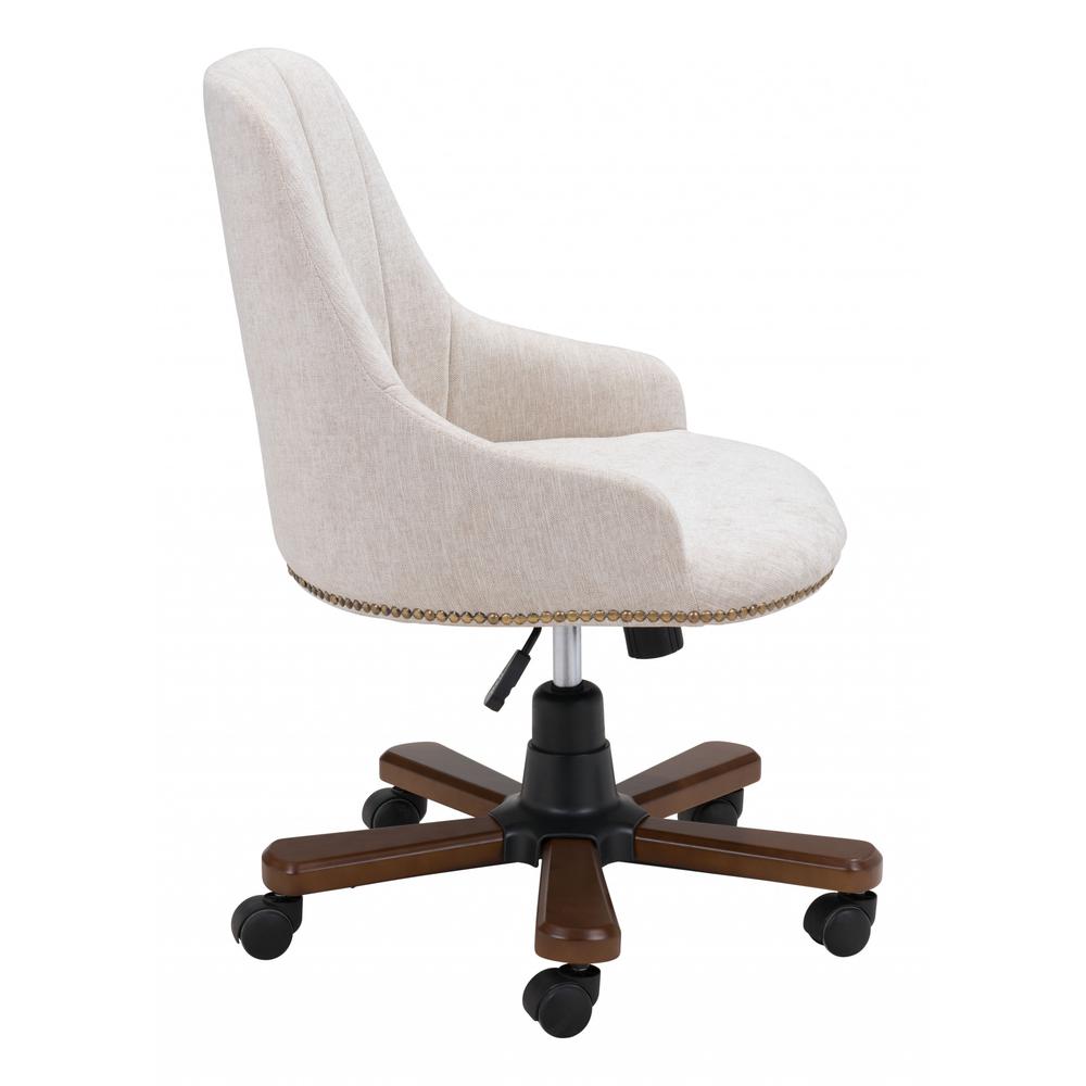 Off White Cozy Earth Office Chair Beige. Picture 2