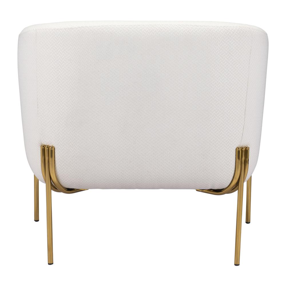 Micaela Arm Chair Ivory & Gold Ivory & Gold. Picture 4