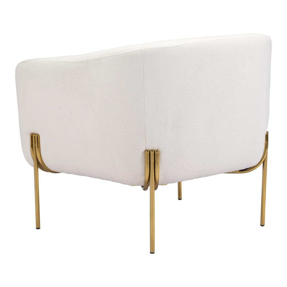 Micaela Arm Chair Ivory & Gold Ivory & Gold. Picture 5