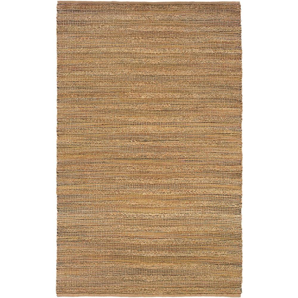 5’ x 8’ Brown Braided Jute Area Rug Brown. Picture 1