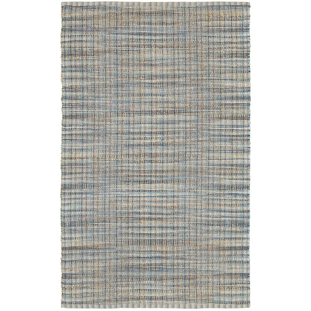 8’ x 10’ Navy and Natural Interwoven Area Rug Navy/Natural. Picture 1