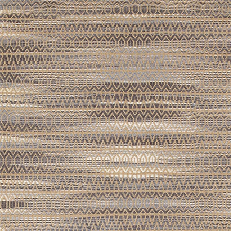 9’ x 12’ Gray and Tan Striated Runner Rug Natural/Gray. Picture 2
