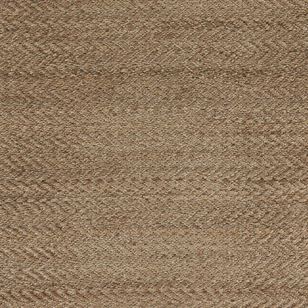 8’ x 10’ Natural Toned Chevron Pattern Area Rug Natural. Picture 2
