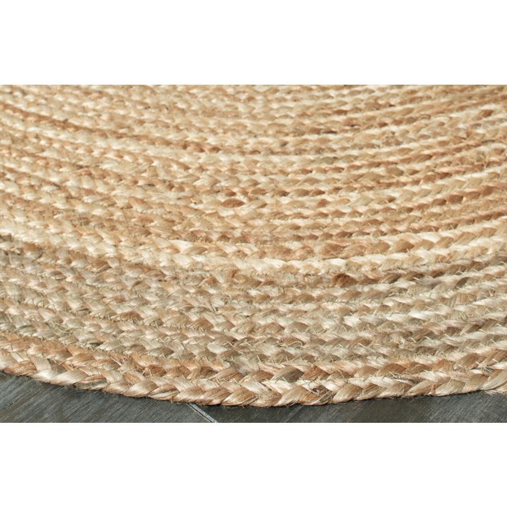 7’ Natural Toned Oval Shaped Area Rug Natural. Picture 3