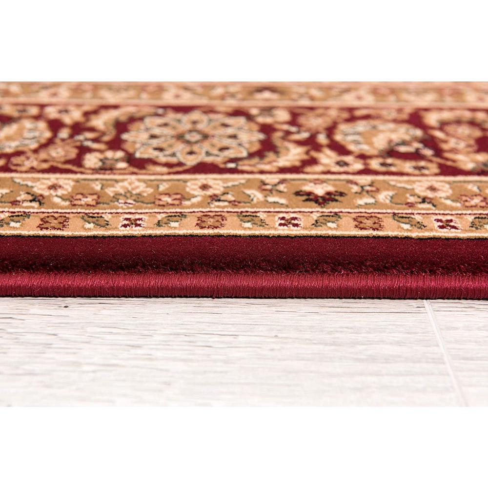 4’ x 6’ Red Decorative Diamonds Area Rug Red. Picture 6