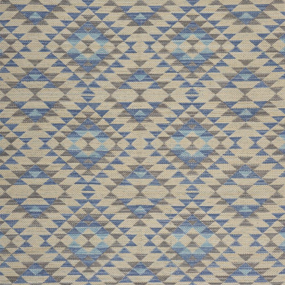 3’ x 5’ Blue Decorative Lattice Area Rug Blue. Picture 2