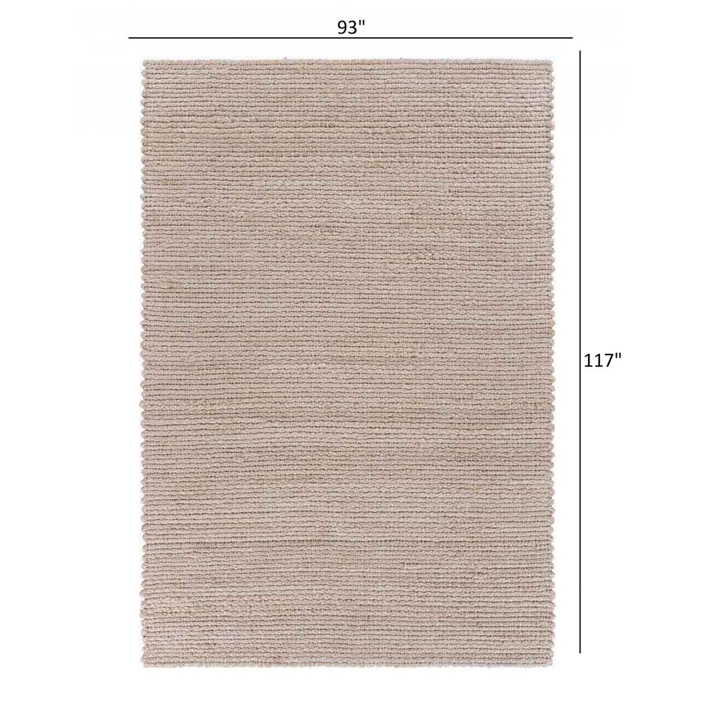8’ x 10’ Natural Bleached Contemporary Area Rug BLEACH. Picture 9