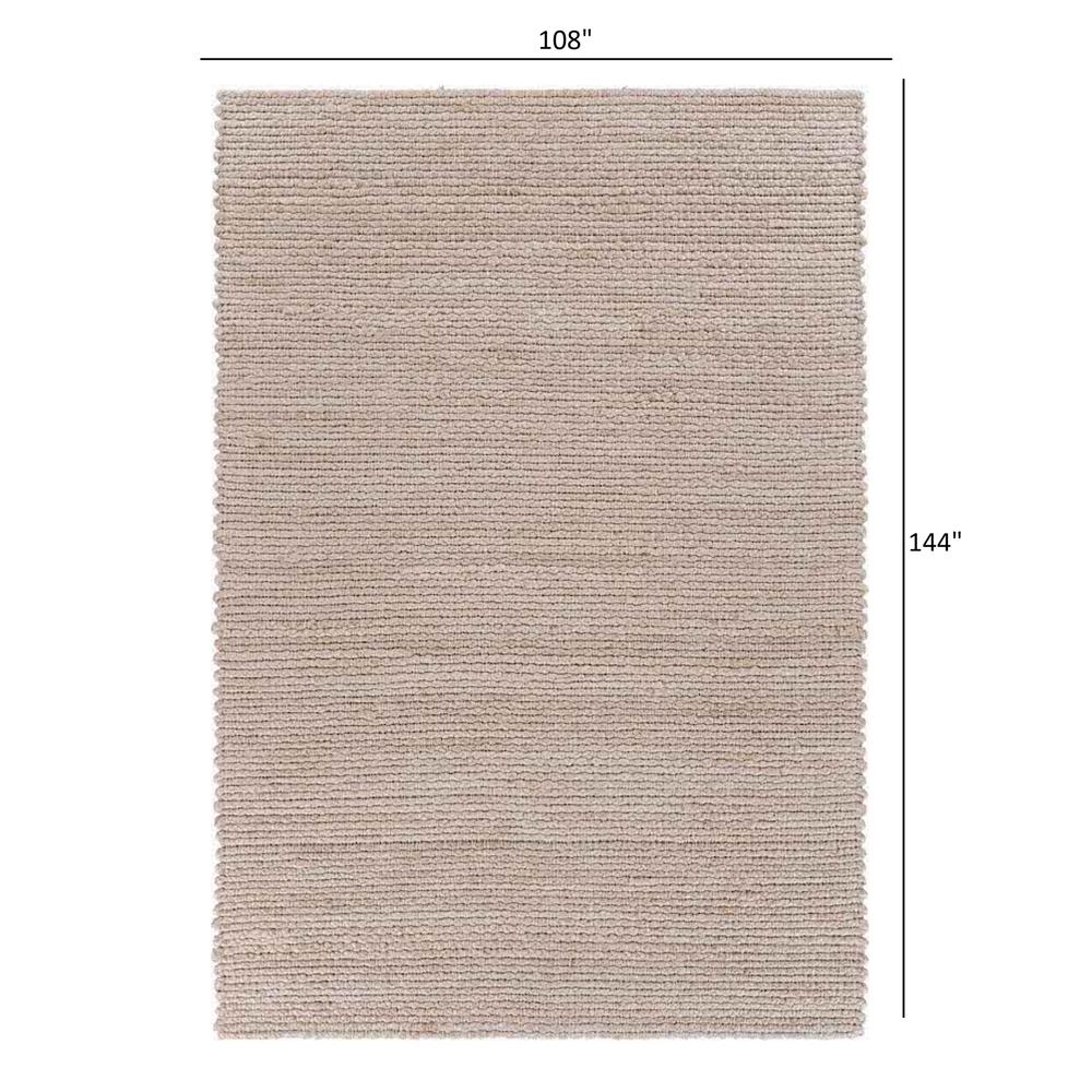 9’ x 12’ Natural Bleached Contemporary Area Rug BLEACH. Picture 9