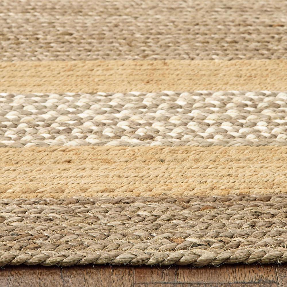 8’ x 10’ Tan and Beige Bordered Area Rug Tan. Picture 4