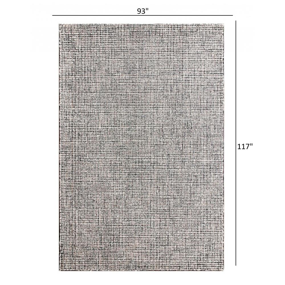 8’ x 10’ Gray Interwoven Maze Area Rug Gray. Picture 9
