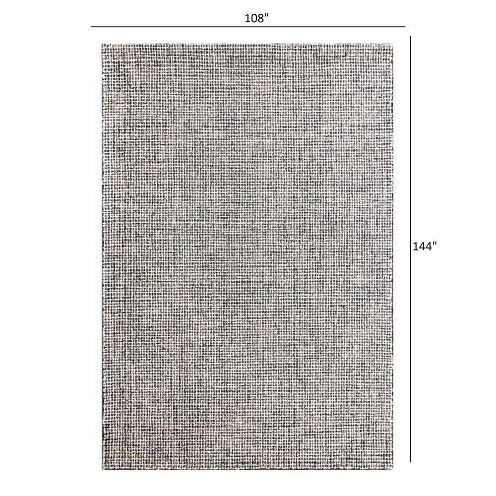 9’ x 12’ Gray Interwoven Maze Area Rug Gray. Picture 9