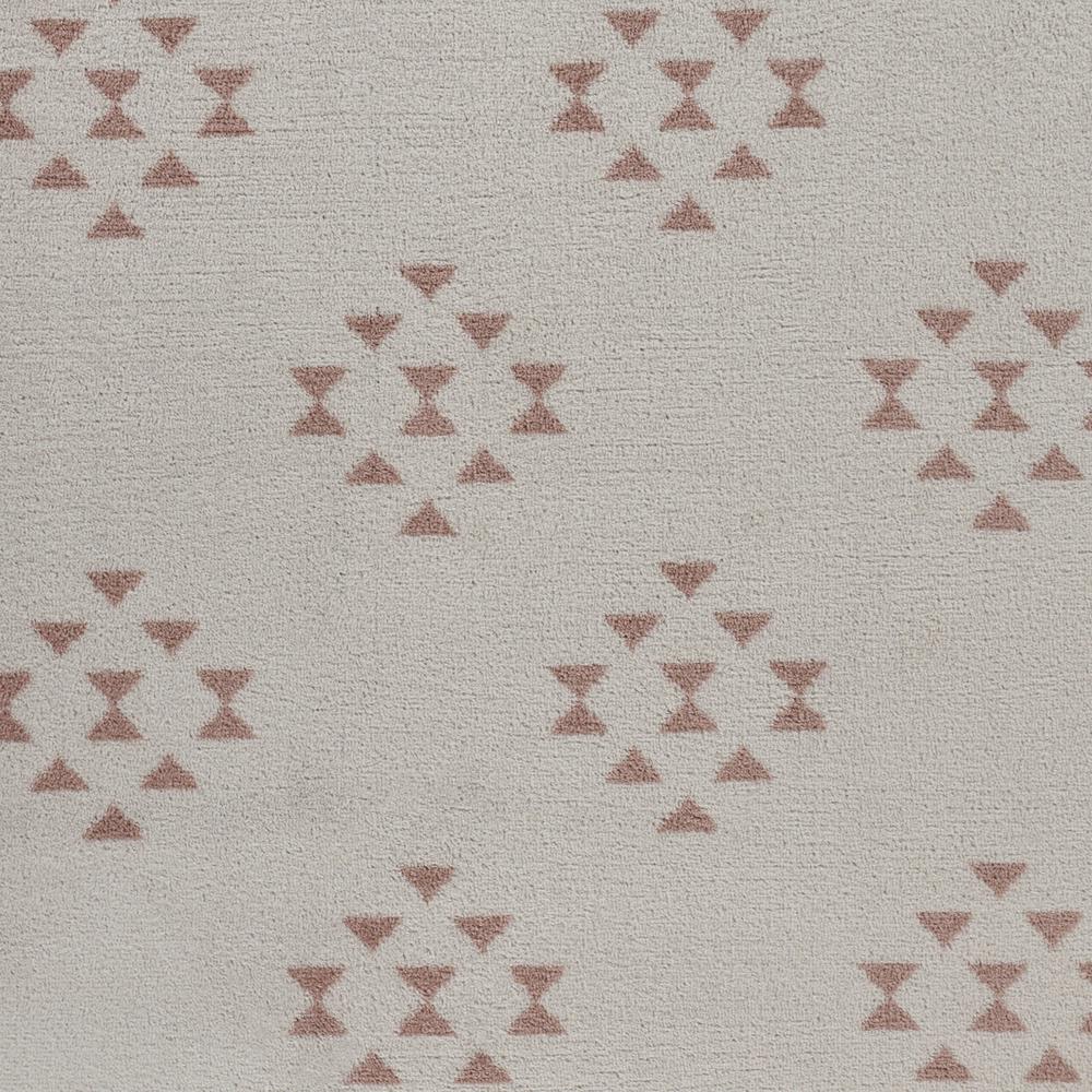 8’ x 9’ Tan and Beige Southwestern Area Rug Ivory/Pink. Picture 2