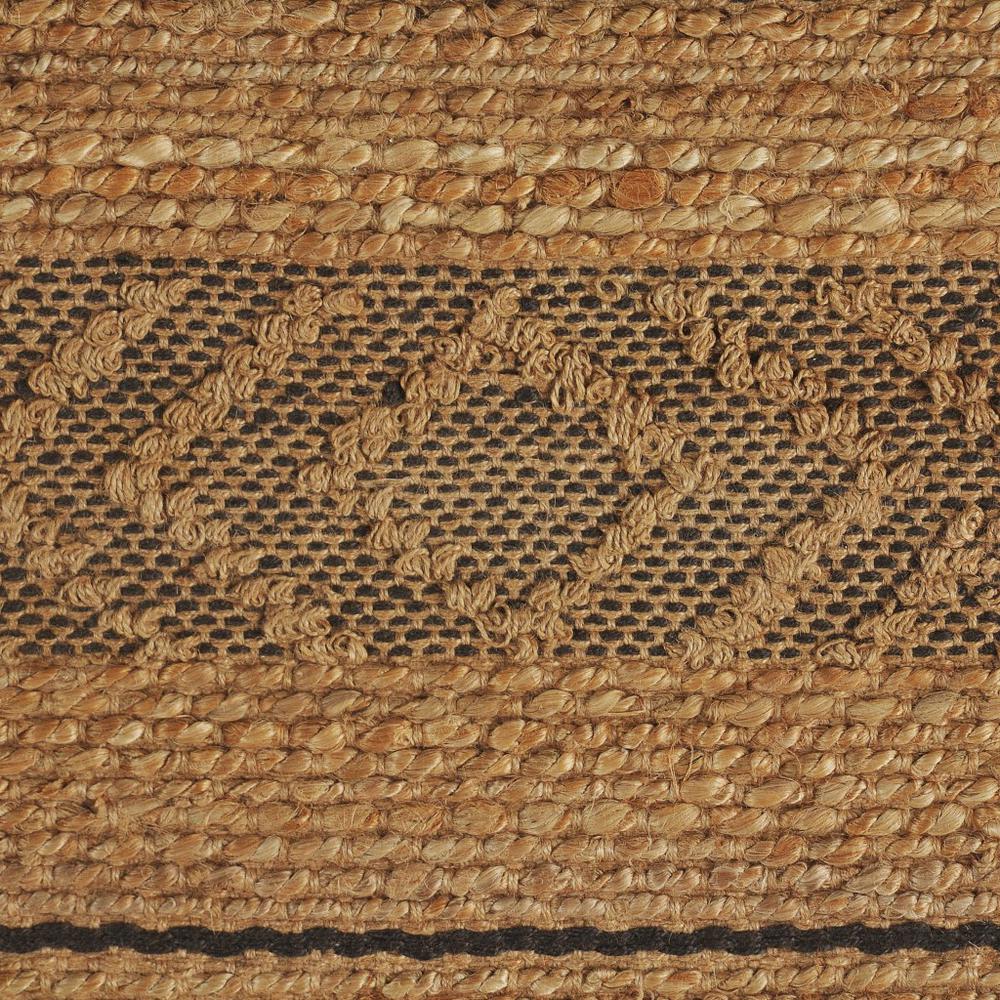 8’ x 10’ Tan and Gray Bohemian Striped Area Rug Tan/Gray. Picture 2