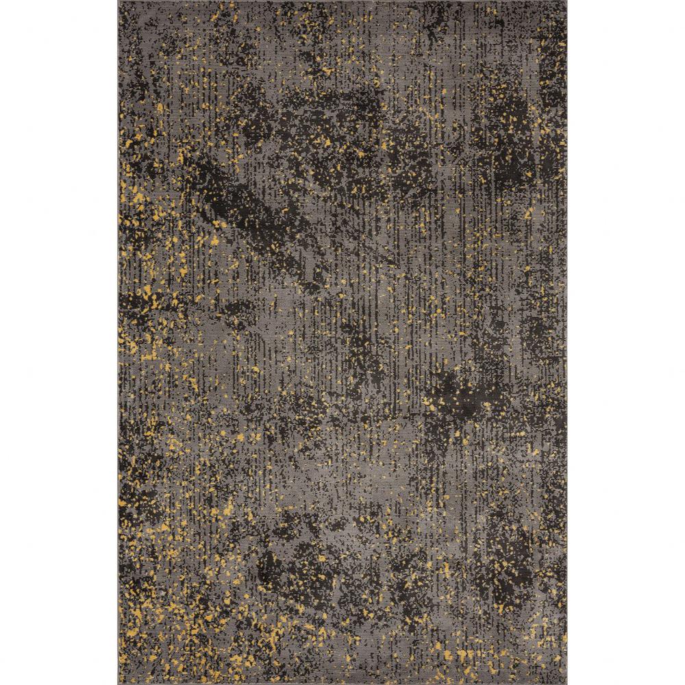 5’ x 8’ Gray and Yellow Abstract Sprinkle Area Rug Brown/Gray/Yellow. The main picture.