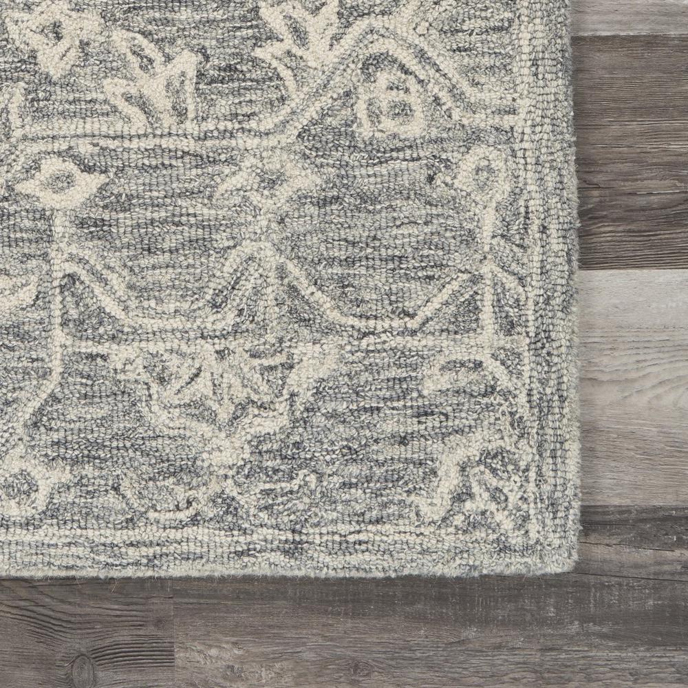 3’ x 5’ Gray Floral Finesse Area Rug Gray. Picture 6