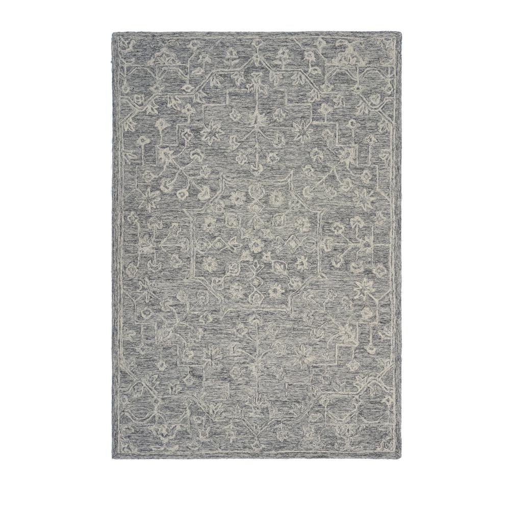 3’ x 5’ Gray Floral Finesse Area Rug Gray. Picture 9