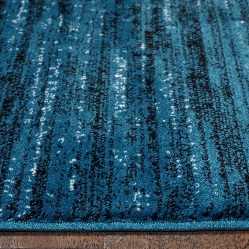 5’ x 7’ Blue Abstract Ocean Area Rug Blue. Picture 7