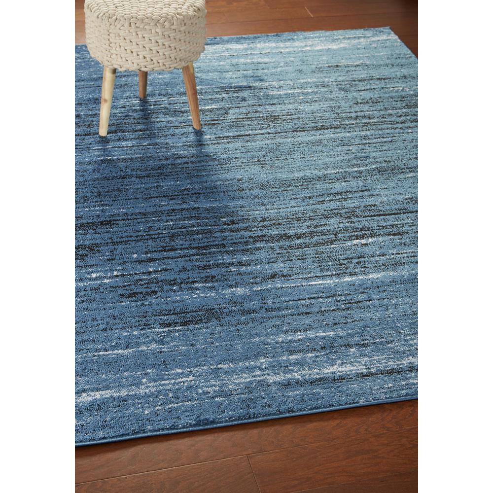 5’ x 7’ Blue Abstract Ocean Area Rug Blue. Picture 8