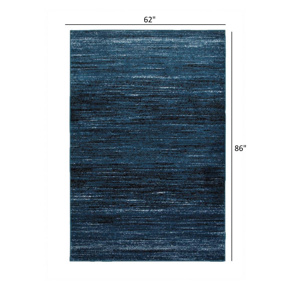 5’ x 7’ Blue Abstract Ocean Area Rug Blue. Picture 9