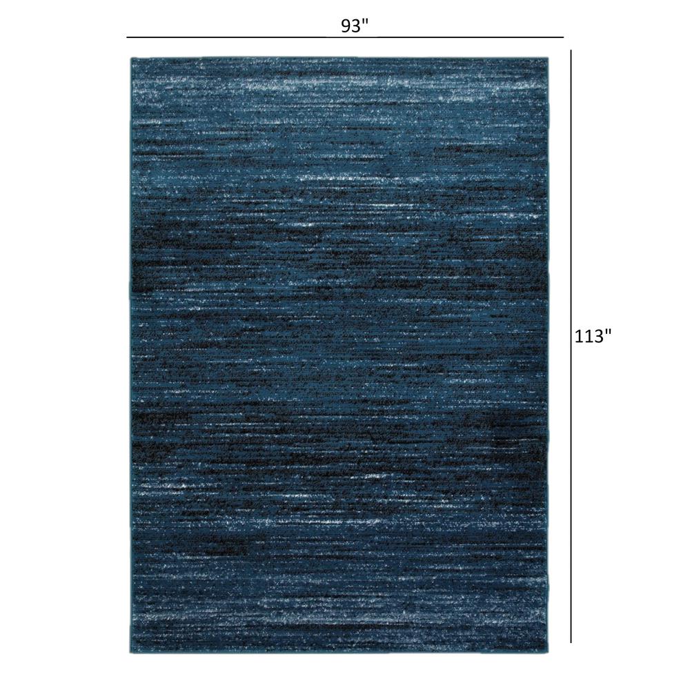 8’ x 10’ Blue Abstract Ocean Area Rug Blue. Picture 9
