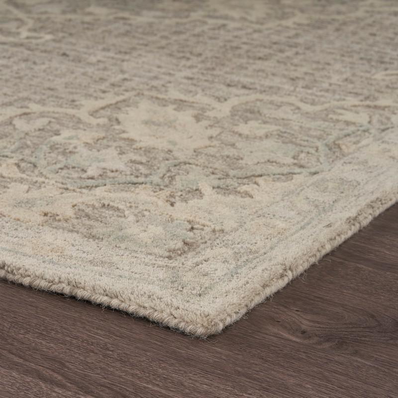 8’ x 10’ Beige Distressed Floral Area Rug Beige. Picture 3