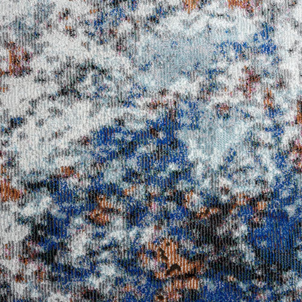 5’ x 8’ Blue and White Abstract Ocean Area Rug Blue/White/Multi. Picture 2