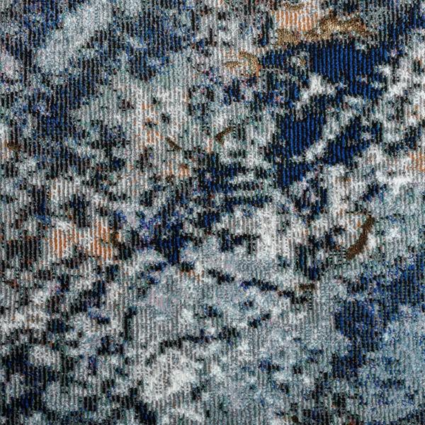 8’ x 10’ Navy and Gray Abstract Ice Area Rug Gray/Navy/White/Multi. Picture 2