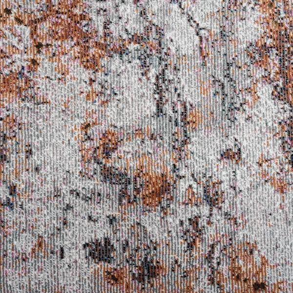 5’ x 8’ Brown and White Abstract Earth Area Rug Orange/Brown/White. Picture 2