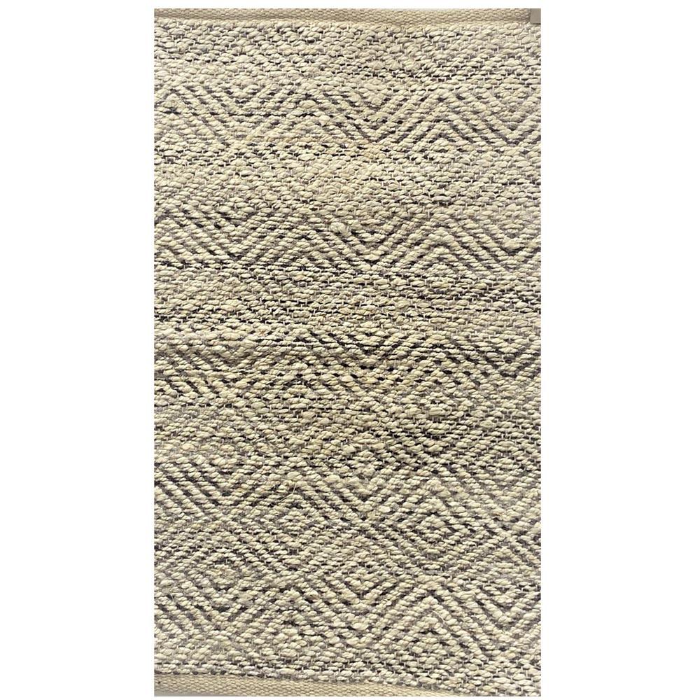 3’ x 4’ Gray and White Diamonds Area Rug Tan/Gray. The main picture.