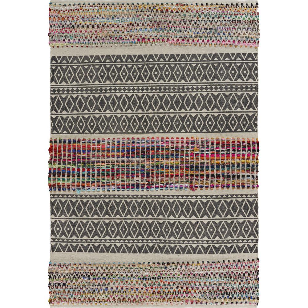 3’ x 5’ Colorful Traditional Chindi Area Rug Multi. Picture 1