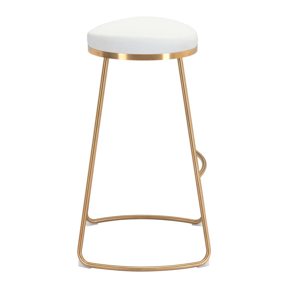 Bree Barstool (Set of 2) White & Gold White & Gold. Picture 3